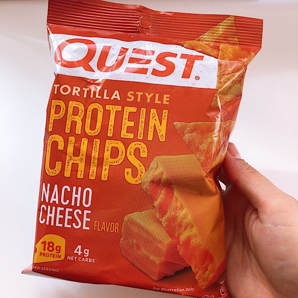アイハーブで買える Quest（クエスト）のプロテインチップスのナチョチーズをレビュー